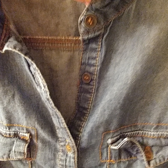 Xhilaration Denim Jean Shirt - Size XL - Picture 4 of 8